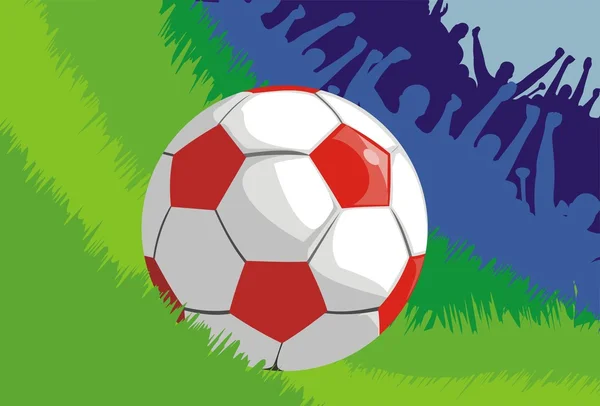 Футбол - радость на футбольном матче — стоковый вектор
