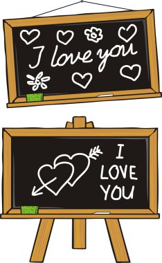 I love you - puppy love clipart