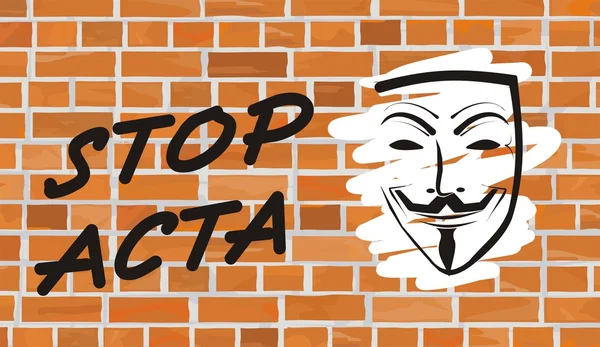 Σταματήσει acta — Διανυσματικό Αρχείο