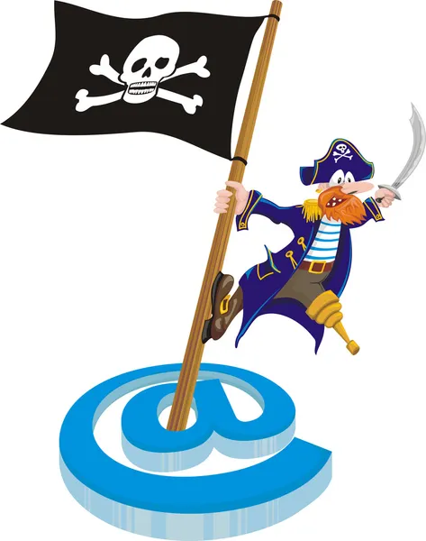 Піратство - пошти — стоковий вектор