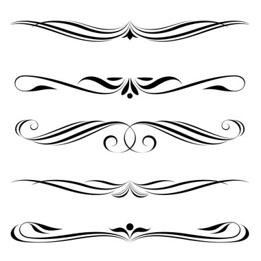 Decorative elements, border and page rules clipart