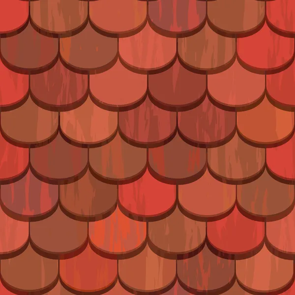 Bezszwowe czerwony dachówek ceramicznych — Wektor stockowy