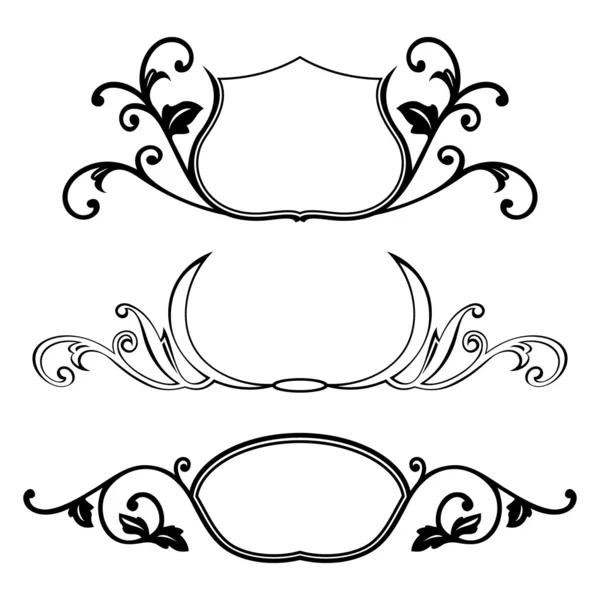 Комплект декоративной рамы — стоковый вектор
