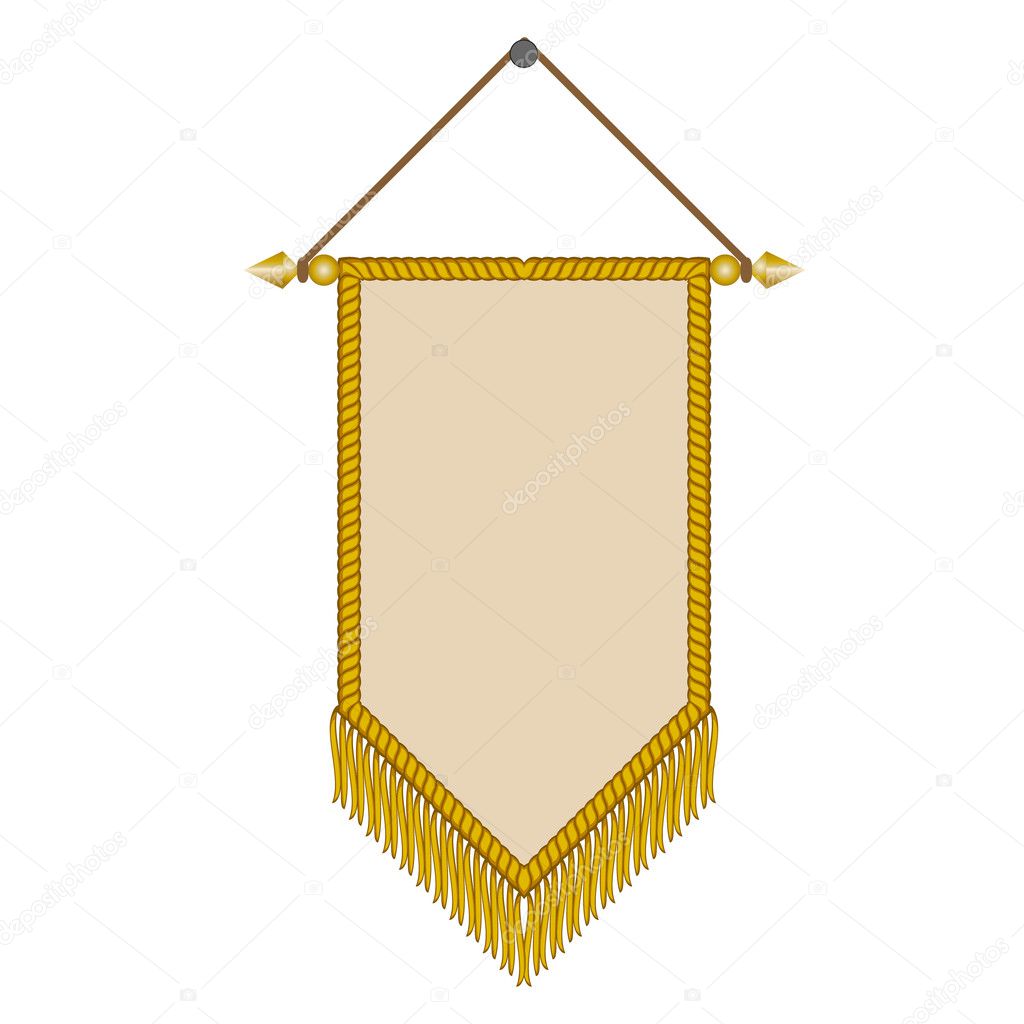 Vector image of a pennant