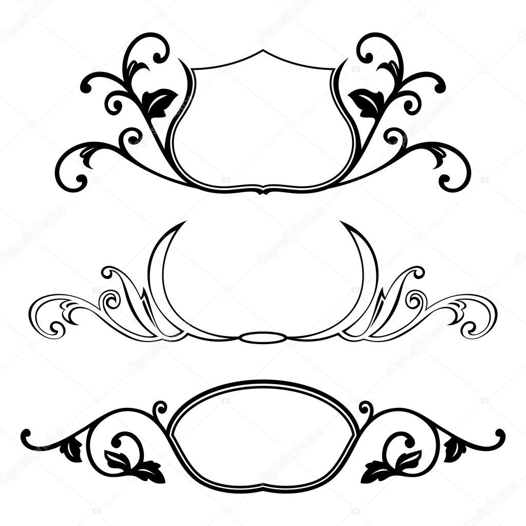 Set of decorative frame — Stock Vector © 100ker #8089451