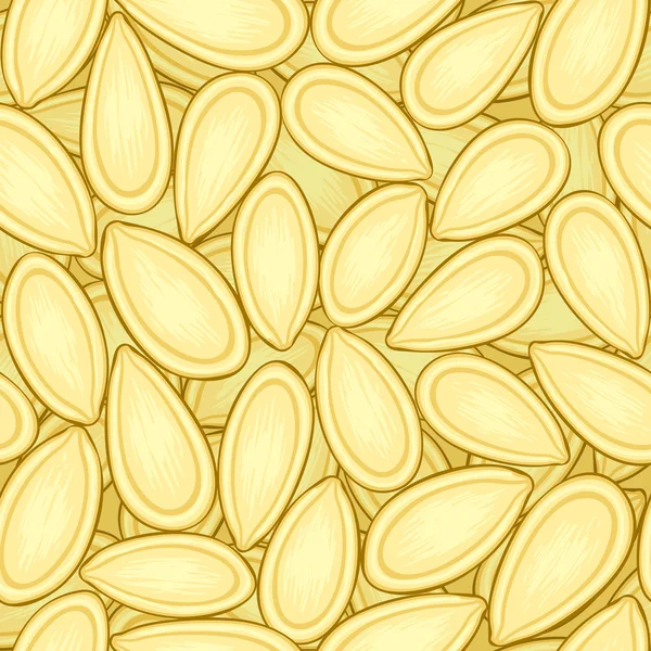 Graines d'un fond sans couture de citrouille — Image vectorielle