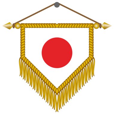 vektör flama bayrak Japonya