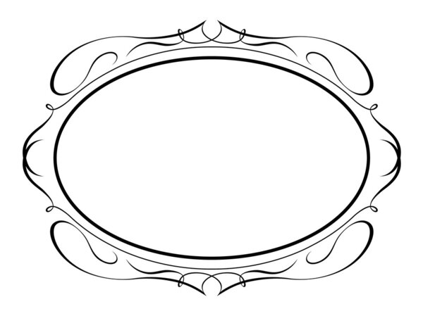 Calligraphy ornamental penmanship decorative frame