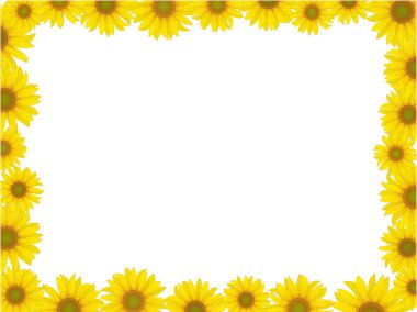 Sunflower frame clipart