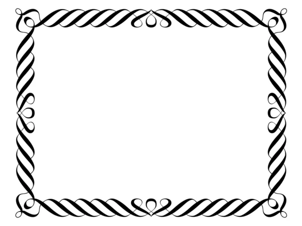 Kalligrafi dekorativa dekorativ ram — Stock vektor