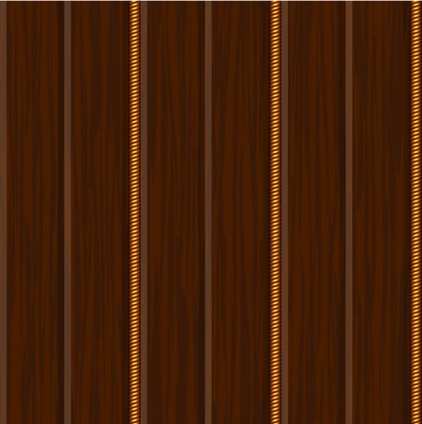 Fa fali panel textúra-arany — Stock Vector
