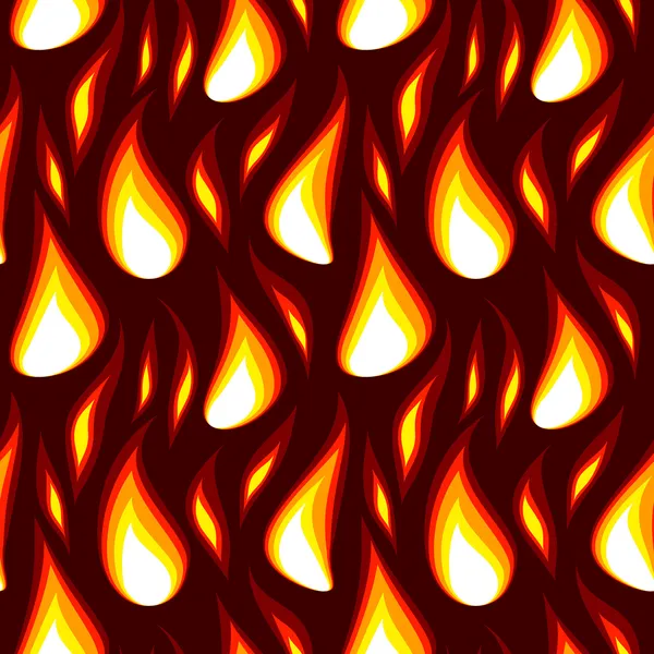 Bezszwowe tło czerwony płomień — Wektor stockowy