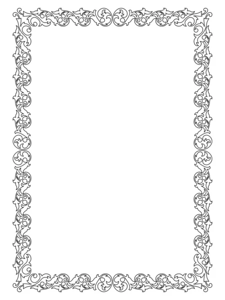 Marco decorativo ornamental simple — Archivo Imágenes Vectoriales