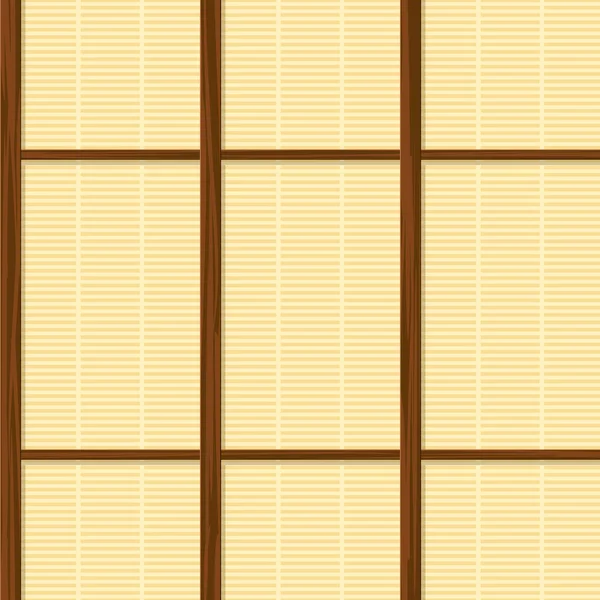 Textura de pared de la casa de papel Japón sin costuras — Vector de stock