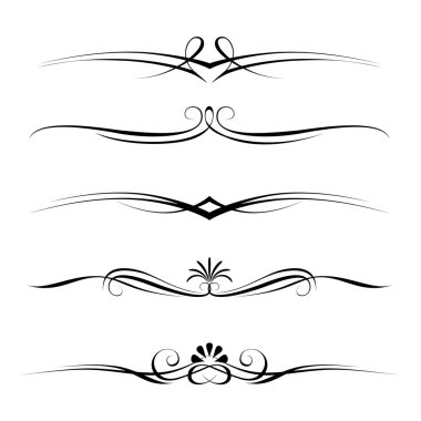 Decorative elements, border and page rules clipart