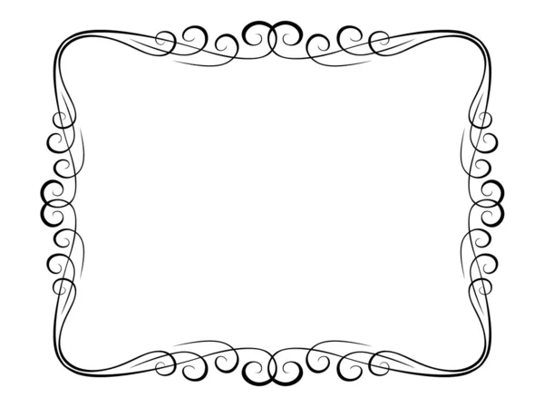 Kaligrafie okrasné dekorativní rám — Stockový vektor