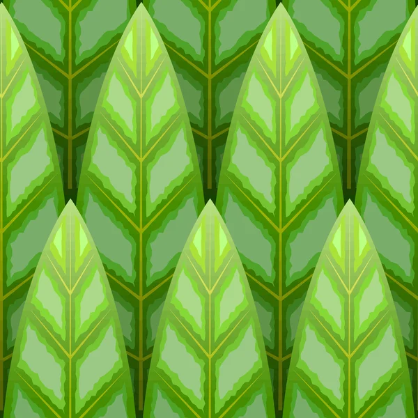 Leaf trä rad sömlös bakgrund — Stock vektor