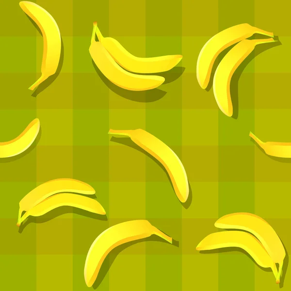 Banane sans couture motif de fond — Image vectorielle
