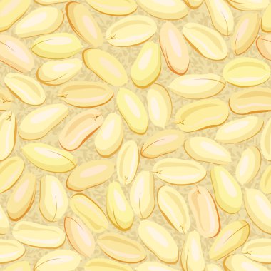 Yellow clear roasted peanuts seamless clipart