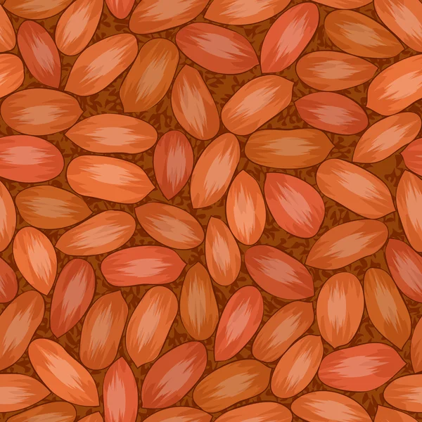Peanut red seed coat seamless background — Stock Vector