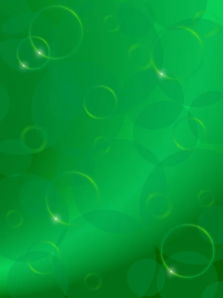 Patroon van de achtergrond van de groene abstracte lichte cirkel — Stockvector