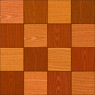 Seamless oak square chess like parquet texture clipart