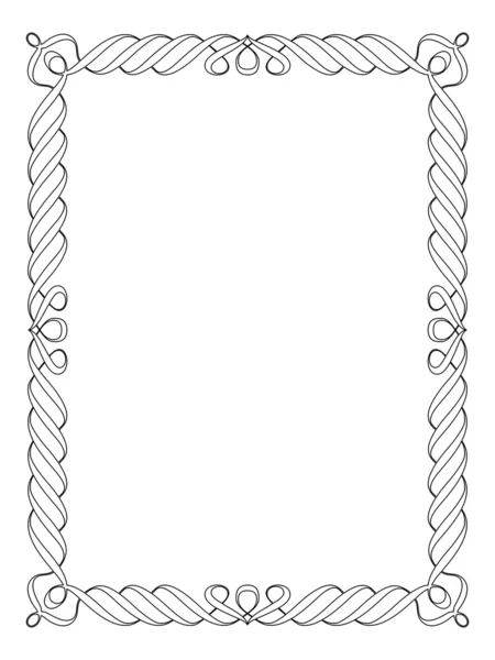 Calligrafia cornice decorativa ornamentale — Vettoriale Stock