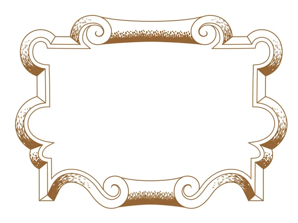 stock vector Baroque architectural ornamental decorative frame