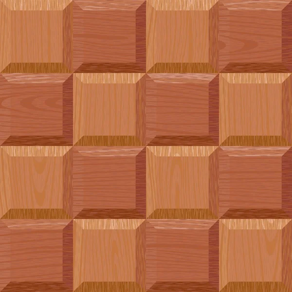 Seamless light oak square parquet panel texture — Stock Vector