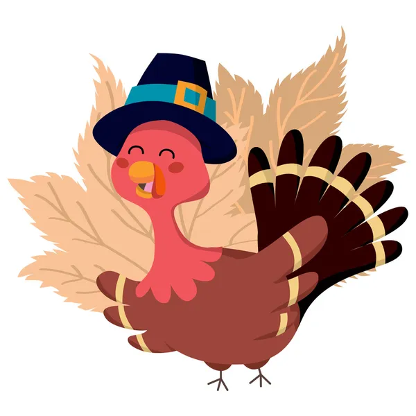 Dinde de Thanksgiving — Image vectorielle