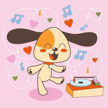 Dancing Dog clipart