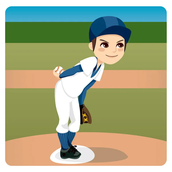 棒球投手 — 图库矢量图片