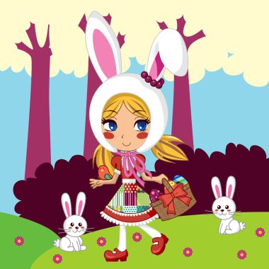 Little Bunny Girl clipart