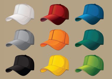 Baseball caps. clipart