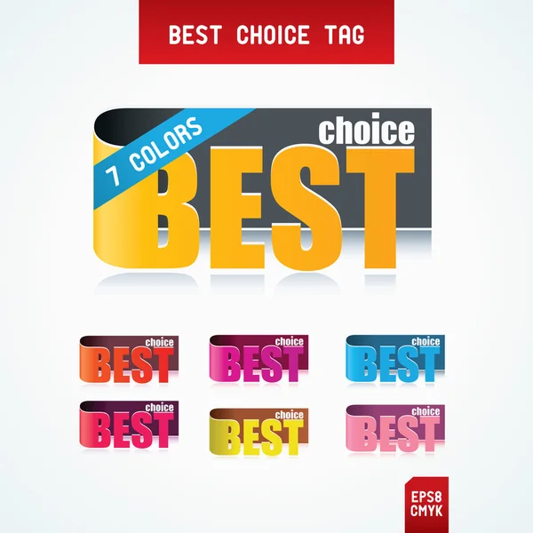 Best Choice Tags. — Stock Vector