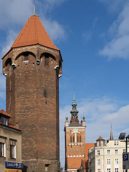 Blick auf das alte Danzig, Polen — Stockfoto