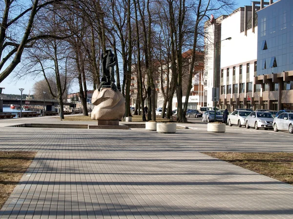 Бульвар в Клайпеде, Литва — стоковое фото