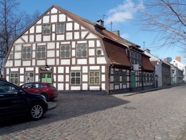 eski sokak Klaipeda, Litvanya