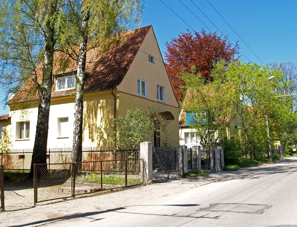 Kaliningrad, Ryssland gamla tyska hus — Stockfoto