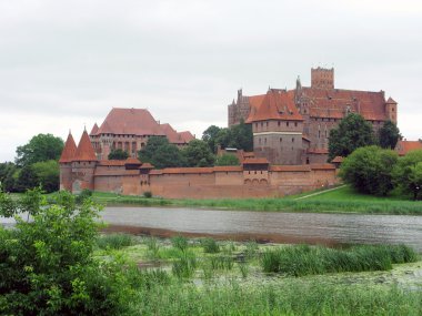 Polonya, bir şövalye s kale marienburg, malborke