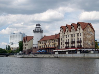 Kaliningrad, Russia The Cultural-ethnographic complex Fish village clipart