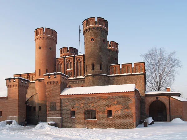 Kaliningrad, Rusland fridrihsburgsky poort in de winter — Stockfoto