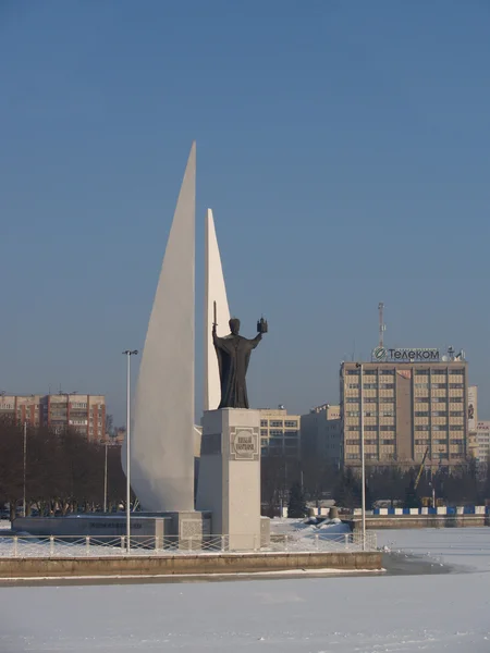 Kaliningrad peter stora vallen på vintern — Stockfoto