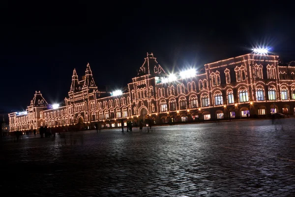 Röda torget i Moskva på natten — Stockfoto