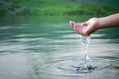 koncept čisté vody