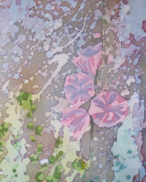 Художній квітковий старовинний барвистий фон — стокове фото