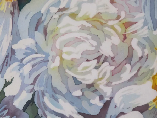 Arte floral vintage colorido fundo — Fotografia de Stock