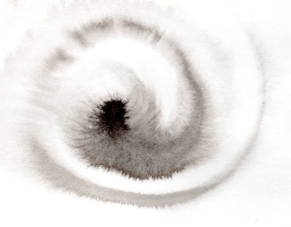 Whirlpool de uma pintura preta — Fotografia de Stock