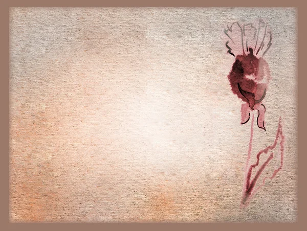 Художній старовинний фон старий папір з квітковим візерунком — стокове фото