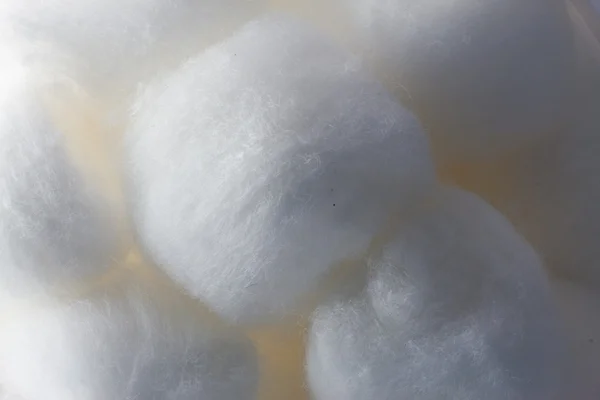 Bawełna piłka tekstury z bliska — Zdjęcie stockowe